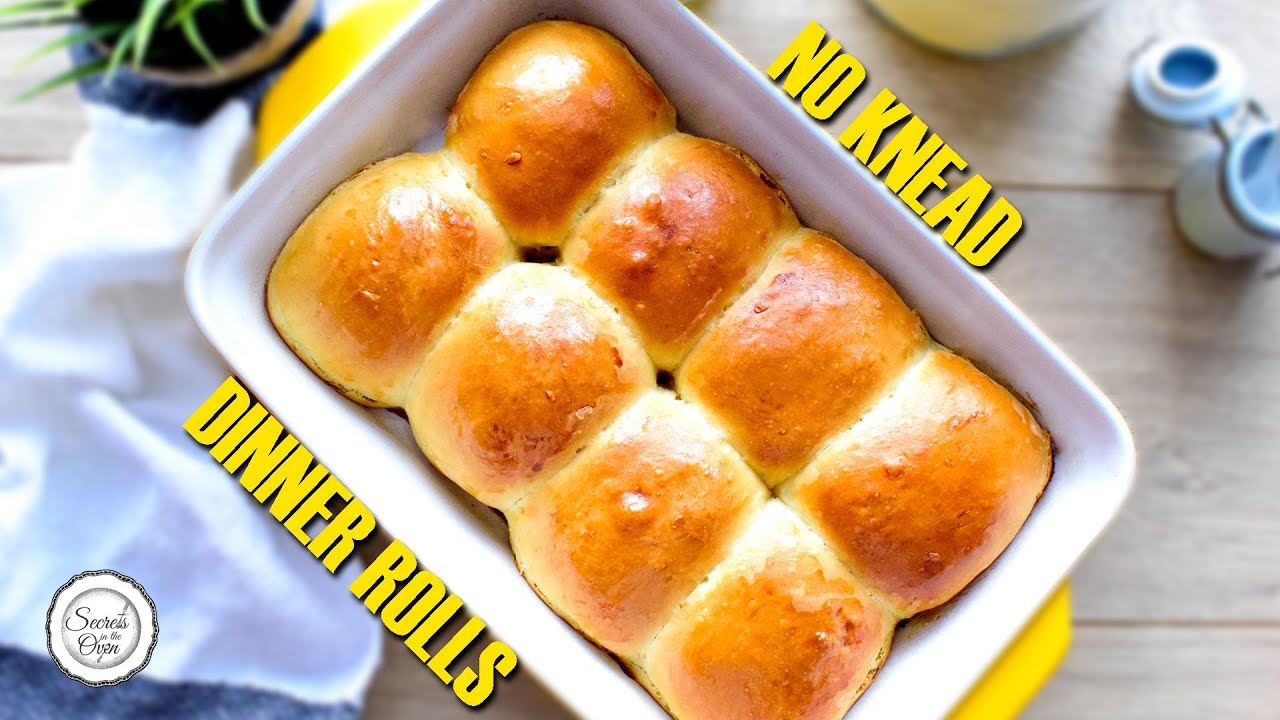 No Knead Soft Dinner Rolls | Very Fast Bread Dough