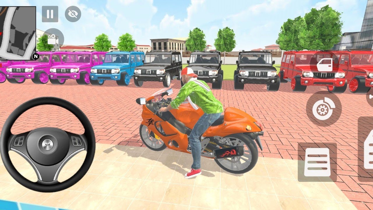 Modified 2️⃣ black 🖤 Jeep 🤩 Gangester life in indian streets |Open worldGame game for Android ❤️