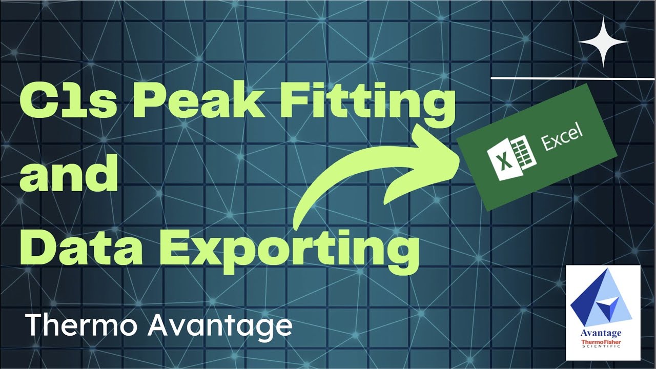 C1s Fitting and Data Exporting on Thermo Avantage