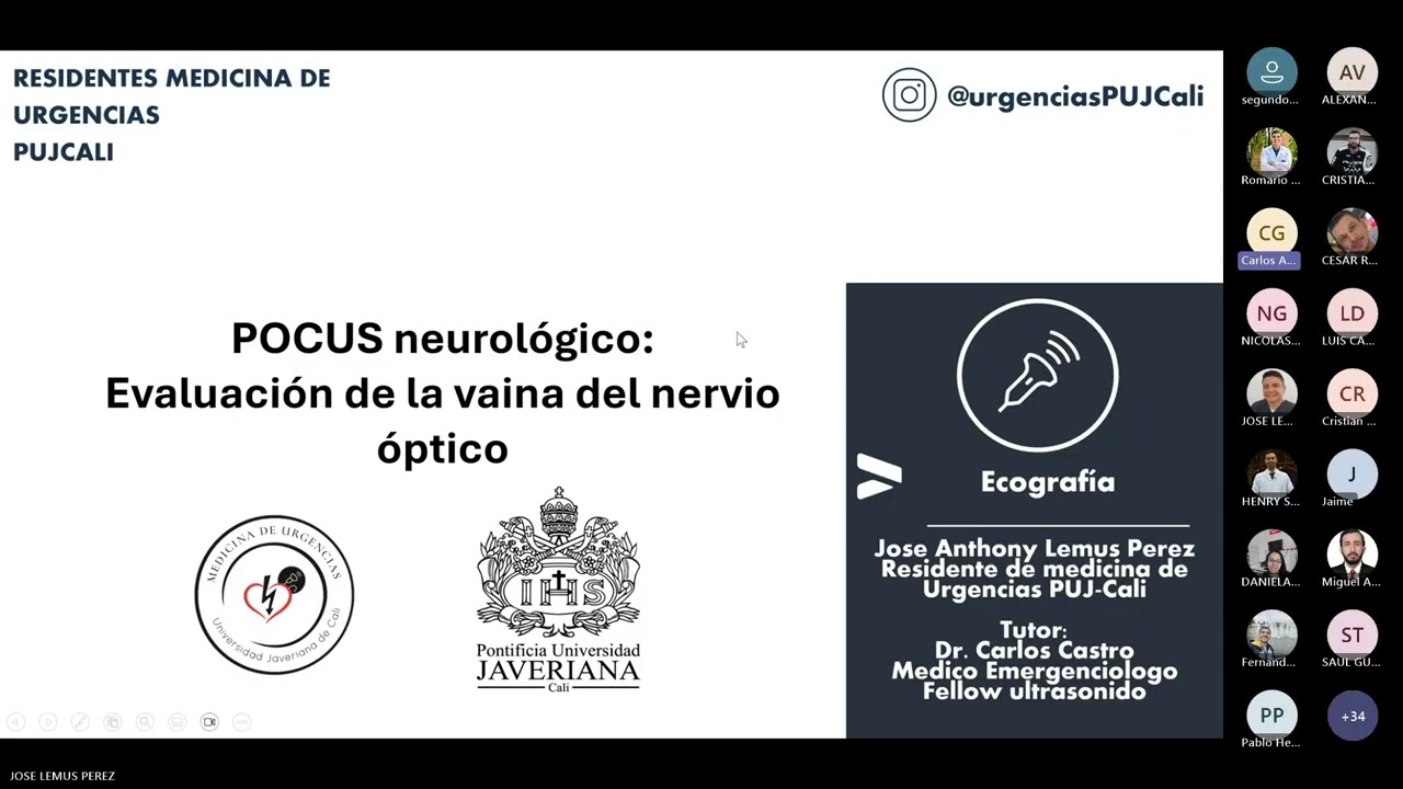 POCUS: Vaina de nervio optico