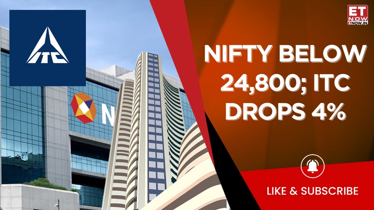 Opening Bell: Sensex Falls Over 150 Pts; Nifty Below 24,800; ITC Drops 4%, Hind Copper Rises 3%