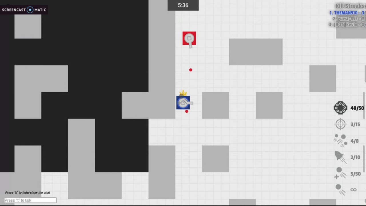 Block tanks.io 2d tank game.