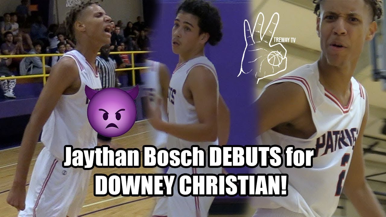 Jaythan Bosch DEBUTS for Downey Christian against Montverde Academy!