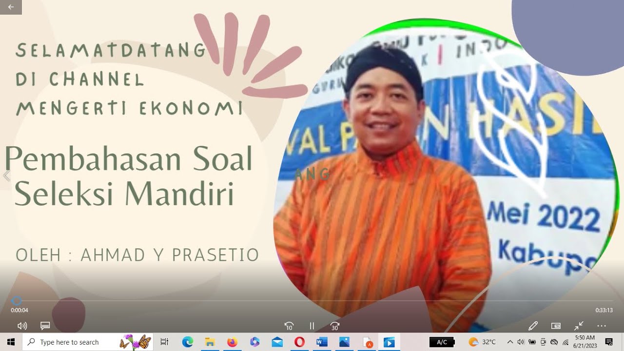 Pembahasan Soal UTUL UGM Ekonomi 2019