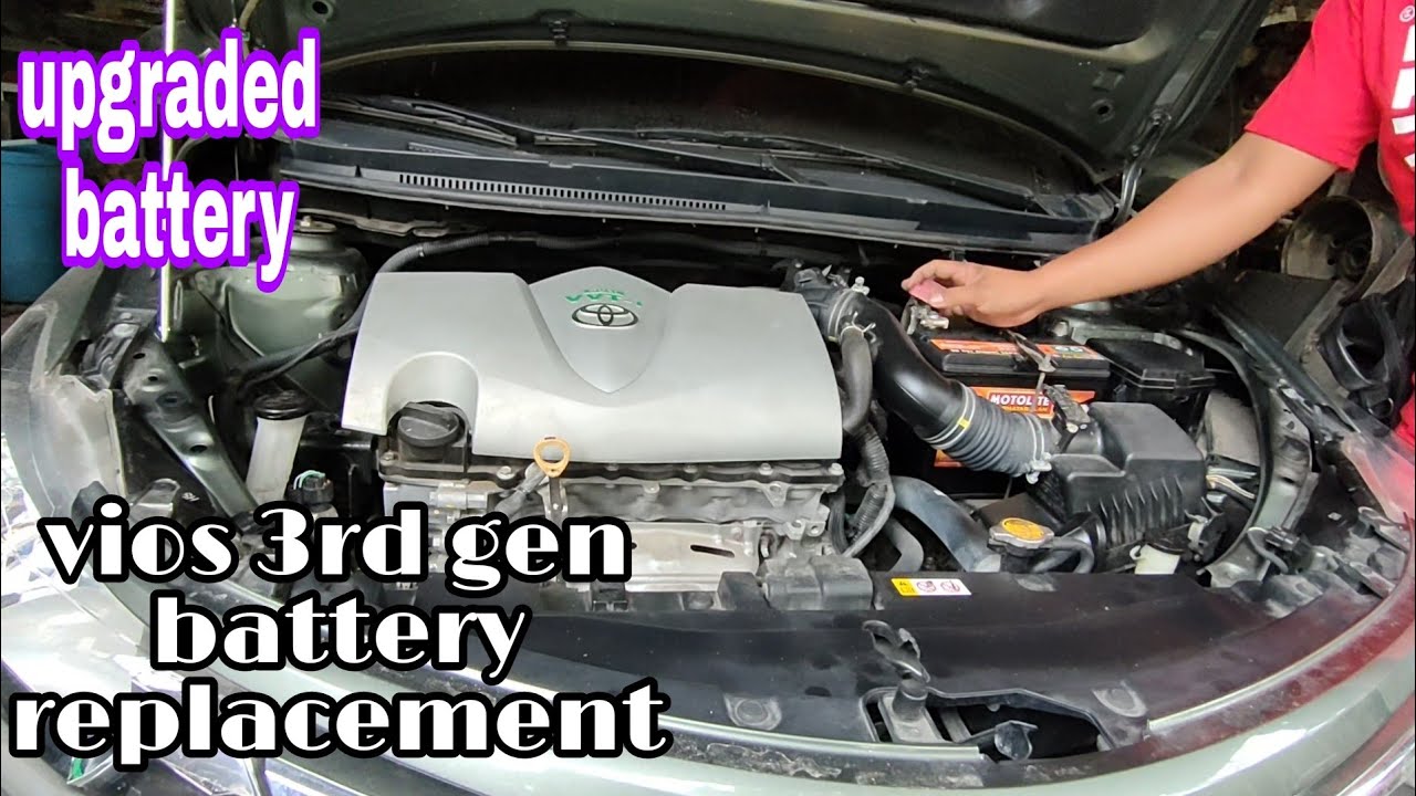 how to change battery on TOYOTA VIOS 3rd gen. pano mag palit ng battery? upgraded na!