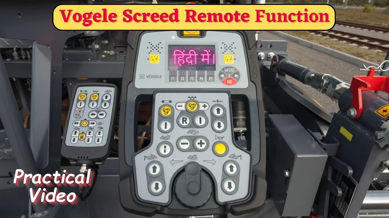 जानिए Vogele Paver के Screed Remote के बारे में | Screed Remote Practical Video