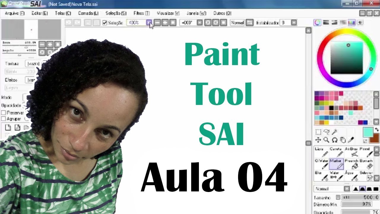 Conheça o Paint Tool SAI - Aula 04 - Speed Drawing