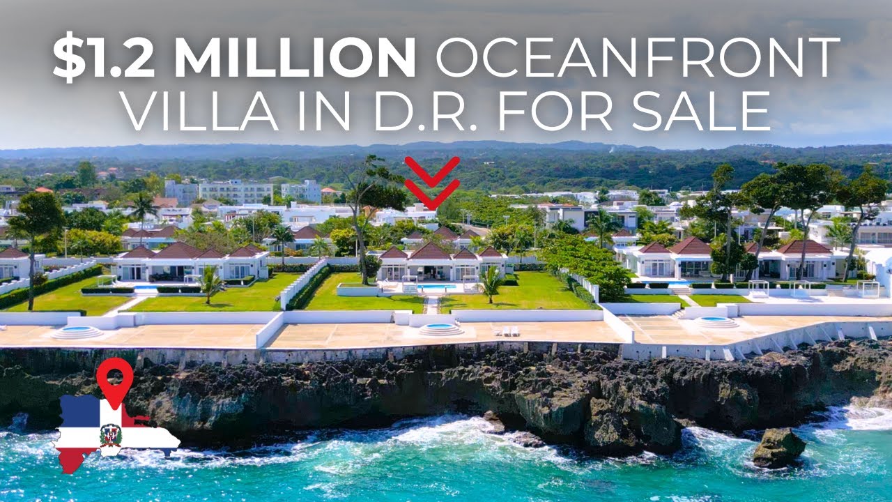 $1.2 Million Oceanfront 3 Bedroom Villa in Gated Community | Sosua, Dominican Republic