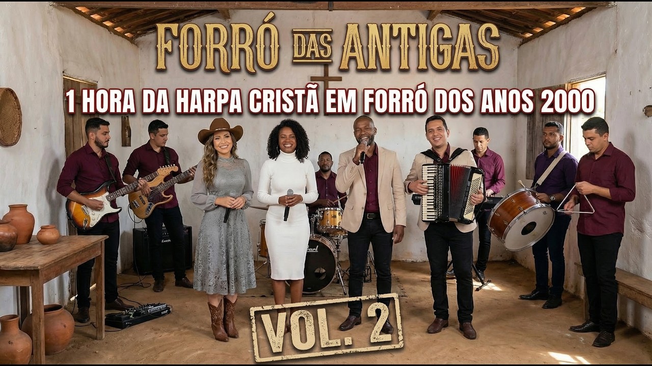 1 HORA da HARPA CRISTÃ em Forró Anos 2000 para LEVANTAR seu ÂNIMO (VOL. 2) | LOUVORES DO FORRÓ