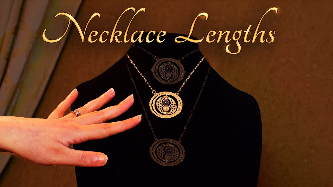 ASMR What are the different necklace lengths?