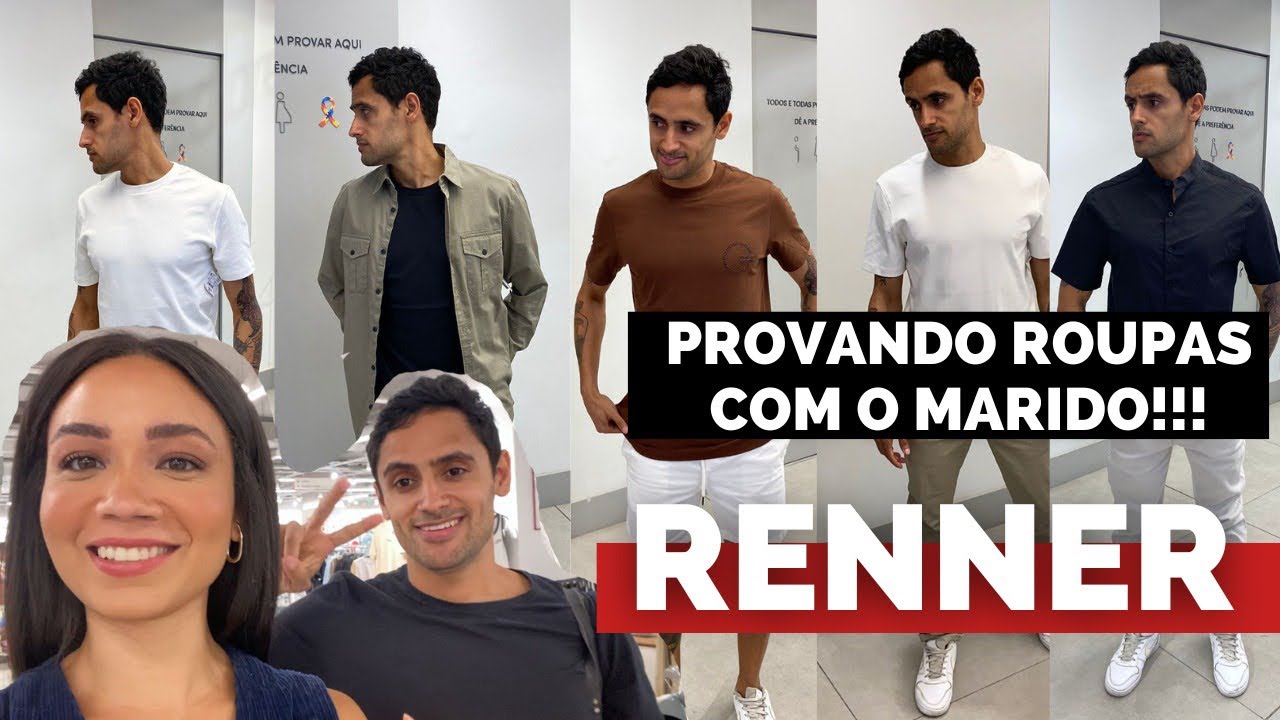 PROVADOR RENNER ESPECIAL COM O MARIDO!!! Dicas + cupom!!!! Provador Masculino!