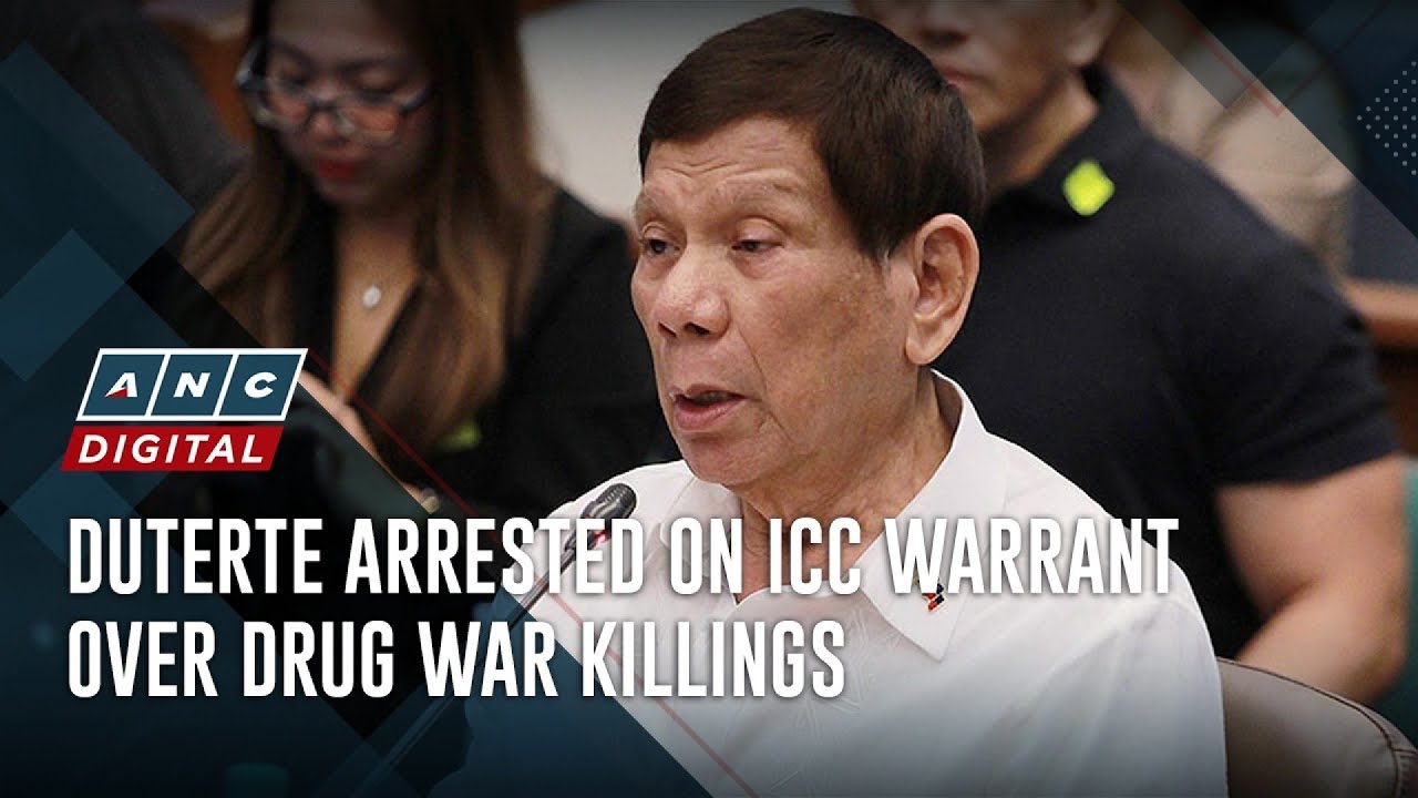 Duterte arrested on ICC warrant over drug war killings | ANC