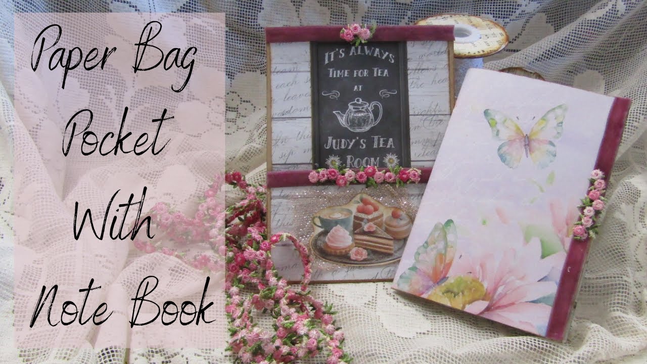Paper Bag Pocket with Note Book