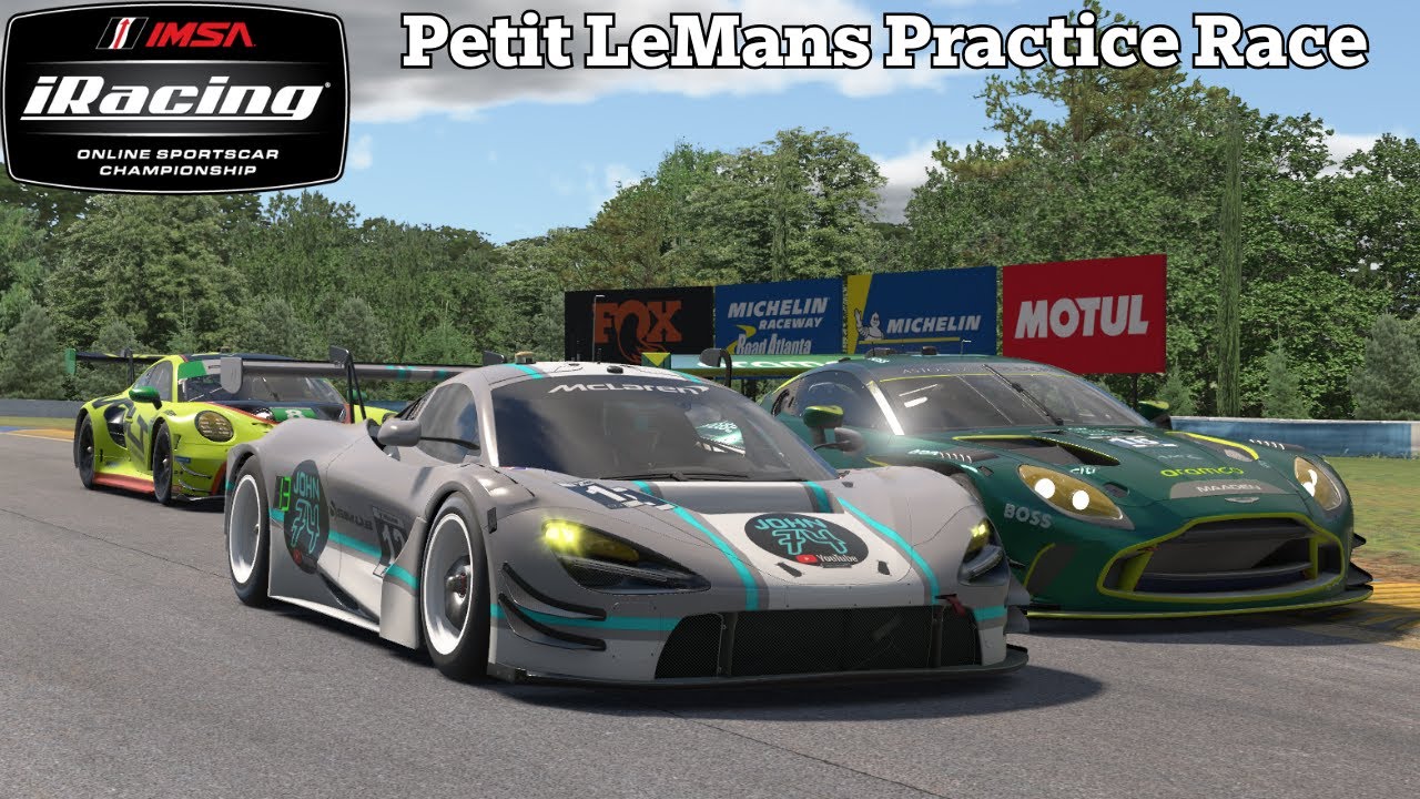 iRacing IMSA Open Setup Road Atlanta GT3 2025 Season 4 Week 3 - Petit LeMans warmup race.