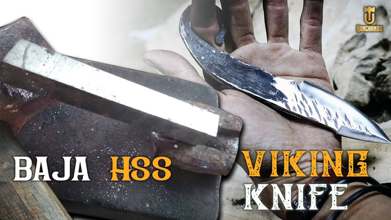 Viking Knife from HSS Steel - Dari Mata bubut HSS Menjadi Pisau Viking