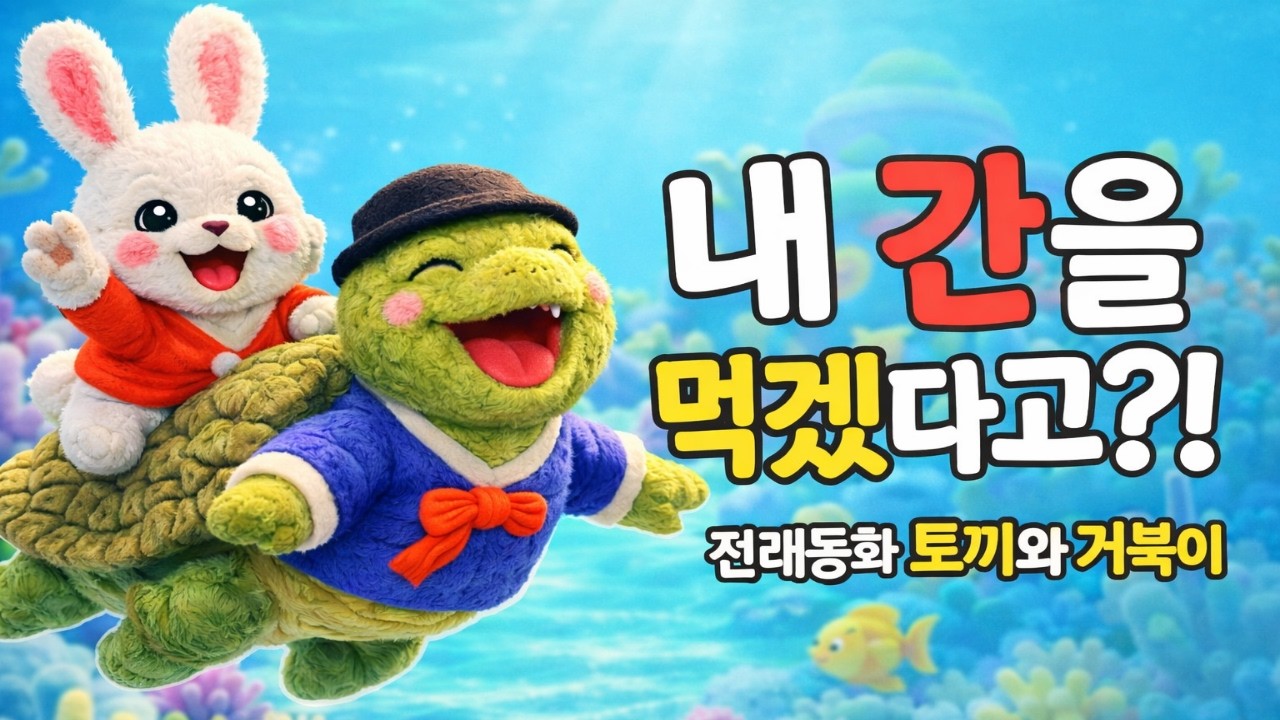 별주부전 | 토끼와 자라🐰🐢 | 전래동화 | 지혜는 힘보다 강해요