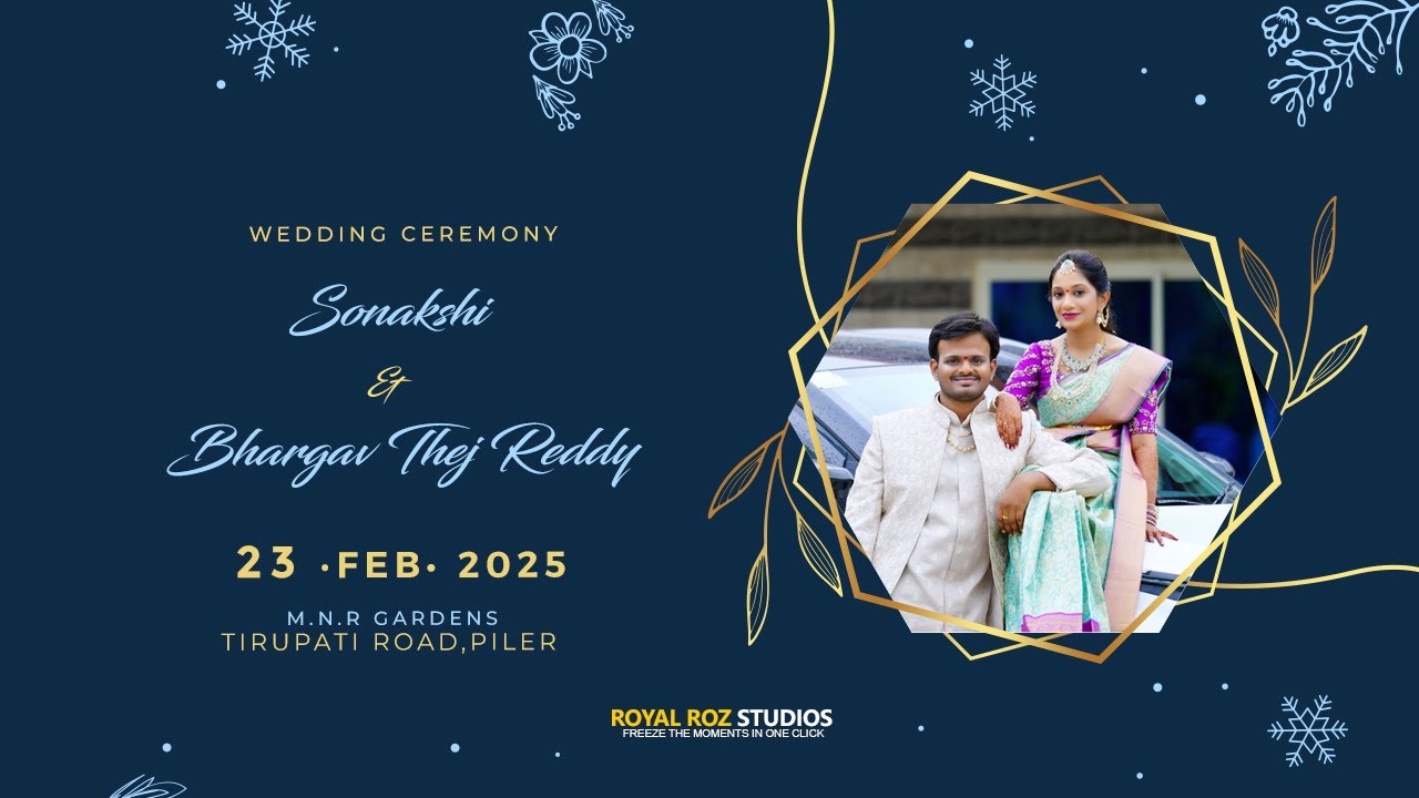 SONAKSHI with BHARGAV THEJ REDDY WEDDING CEREMONY  LIVE 🔴