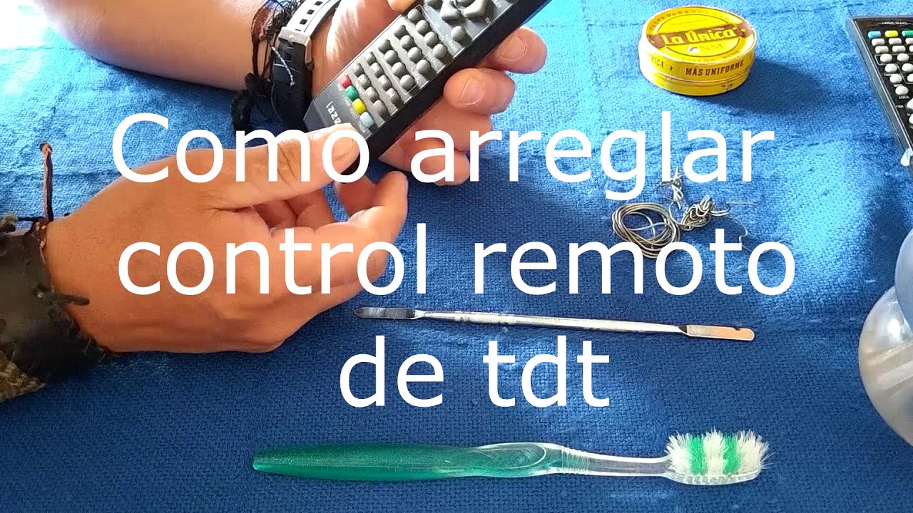 arreglando control remoto de decodificador tdt