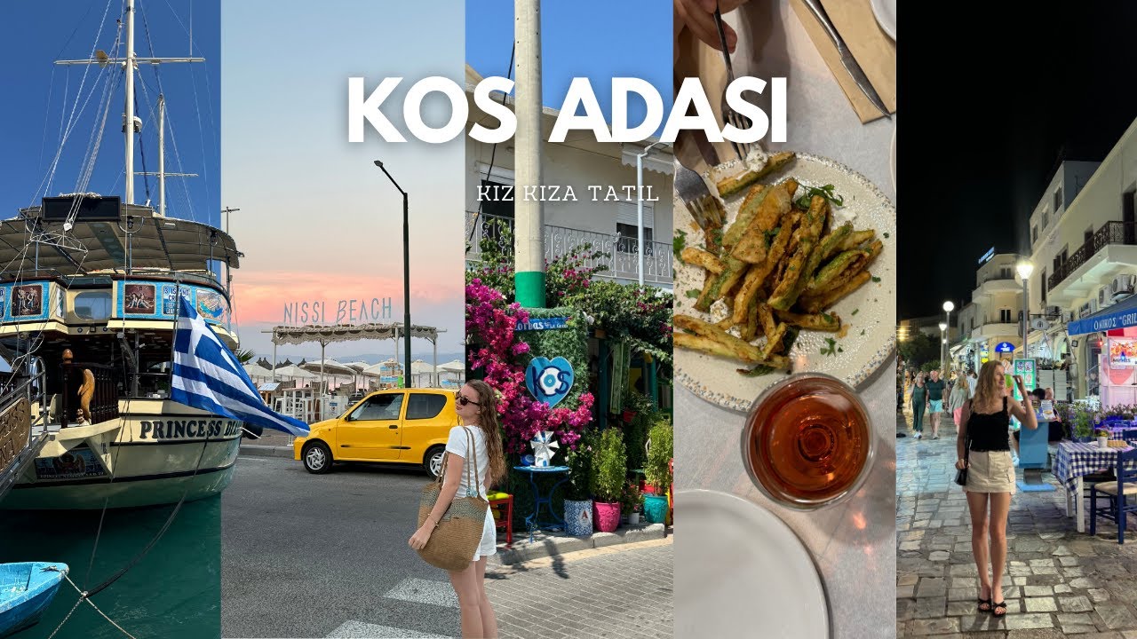 Yunan Adası'nda kız kıza birkaç gün 🇬🇷| Kos Island, frappe, deniz ve alışveriş #vlog