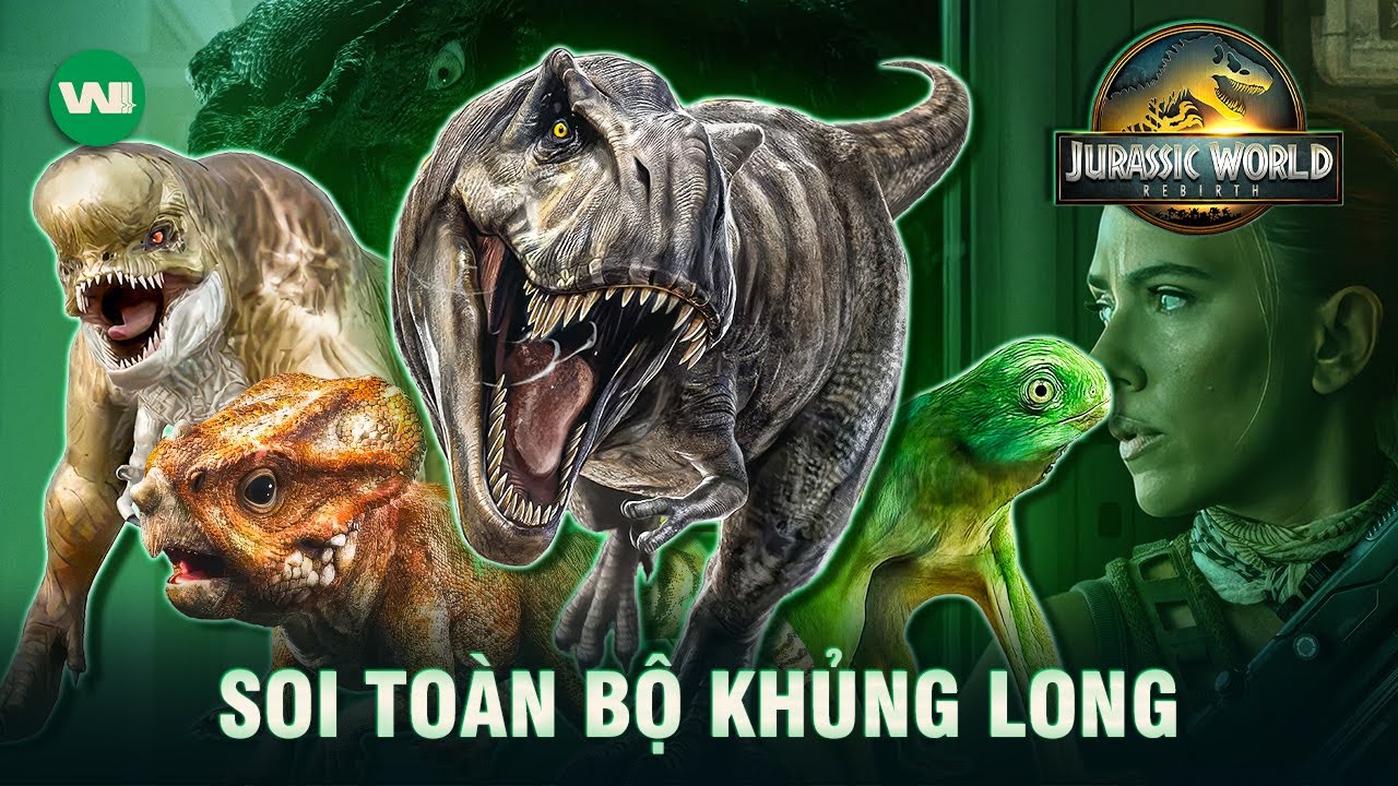 SOI TOÀN BỘ CÁC LOÀI KHỦNG LONG TRONG JURASSIC WORLD: REBIRTH