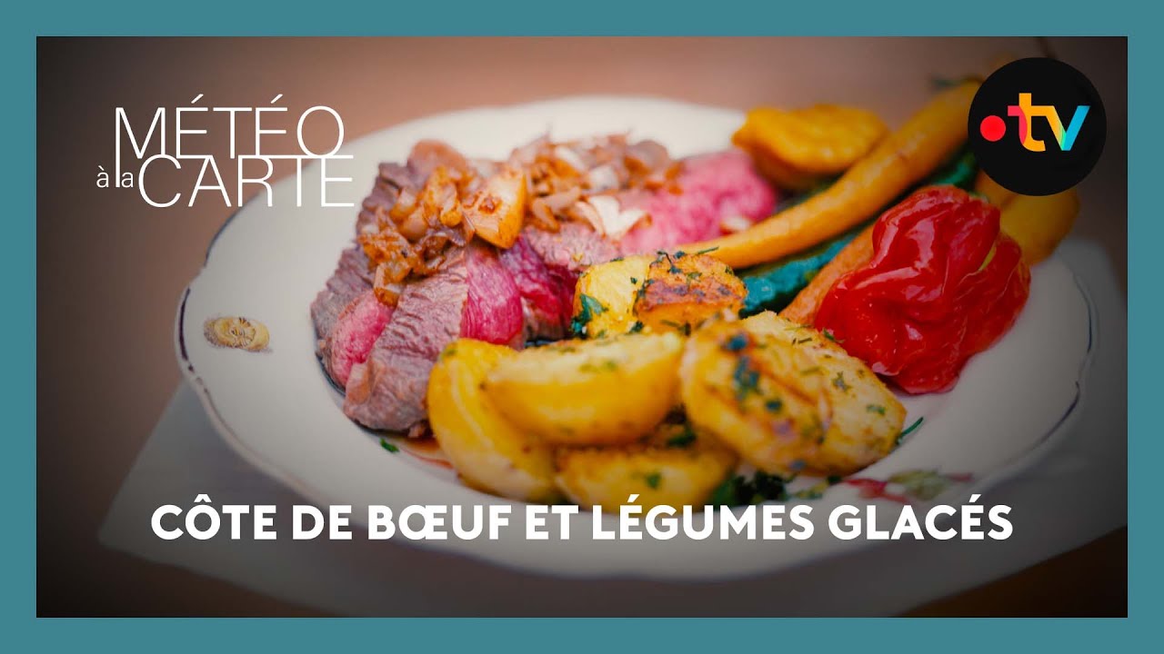 Gastronomie : côte de bœuf et légumes glacés