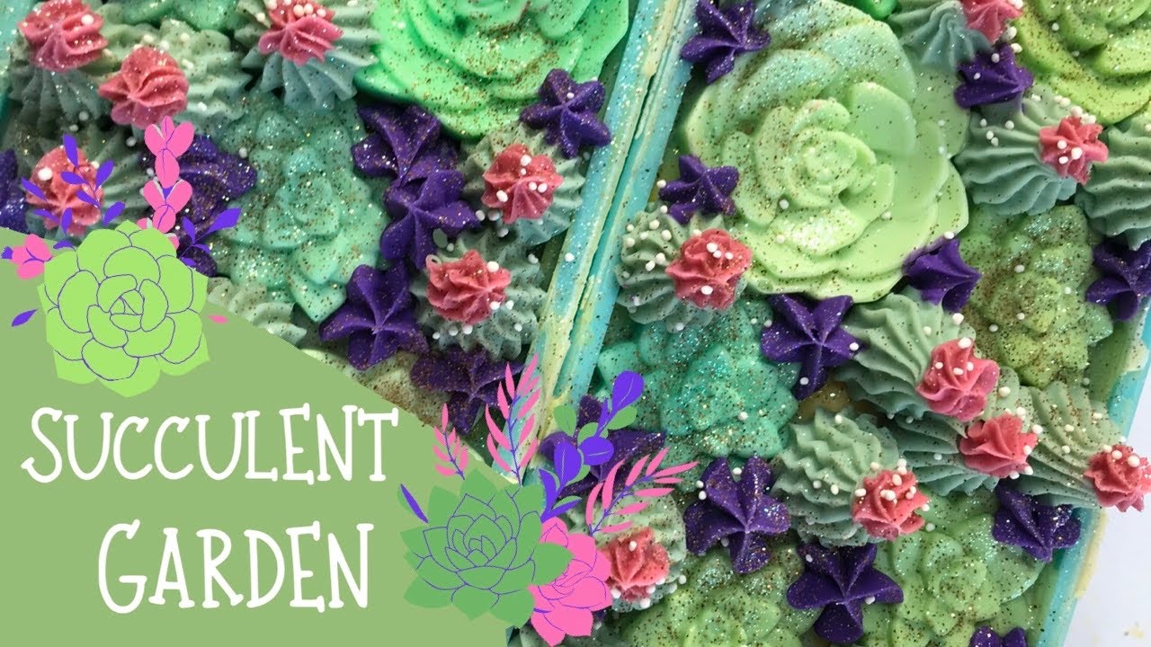 Making of Succulent Garden Cold Process Soap | 🌵 GYPSYFAE CREATIONS