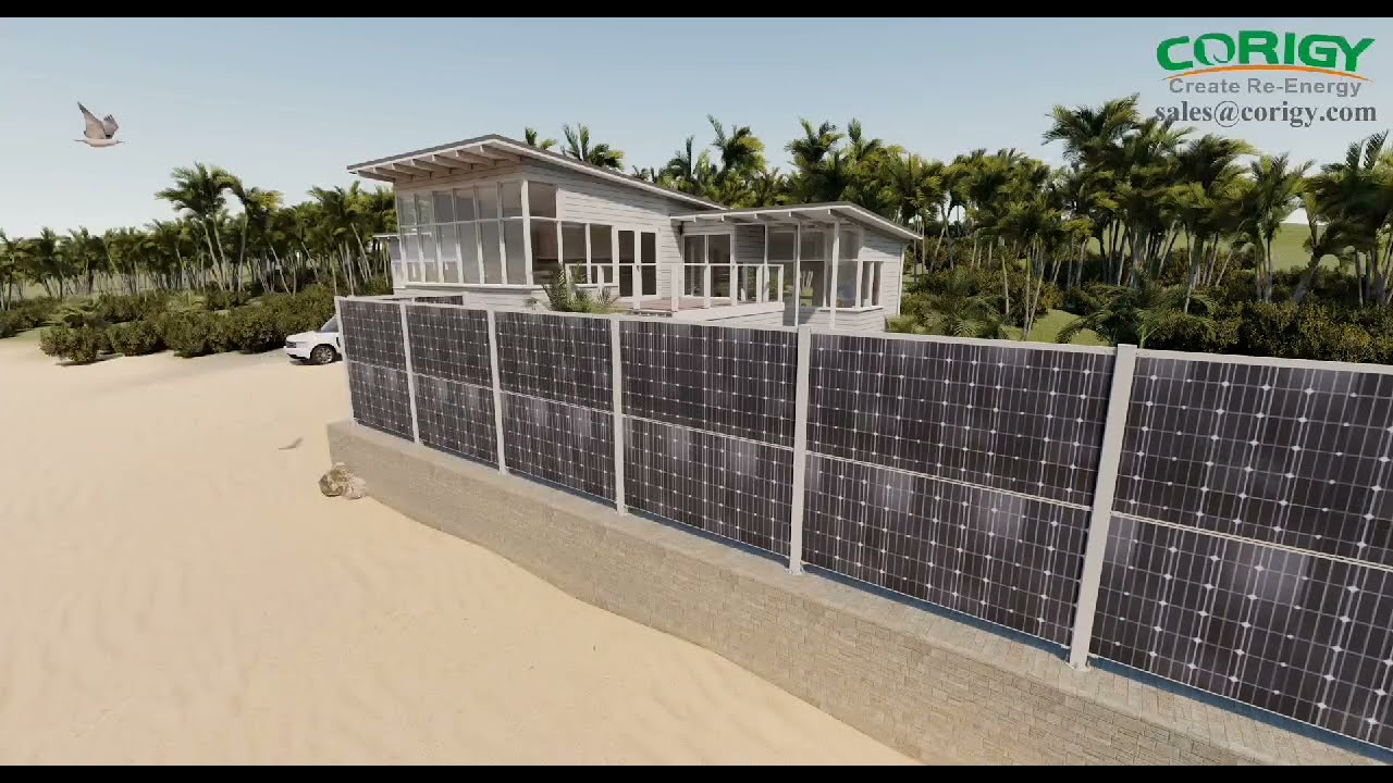 Corigy Aluminum Solar Panel Fence Mounting Structure Solar Racking System