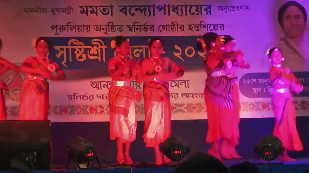 সৃষ্টিশ্রী মেলায় অর্পিতা ও তার দল এর নৃত্য উপস্থাপনা ।