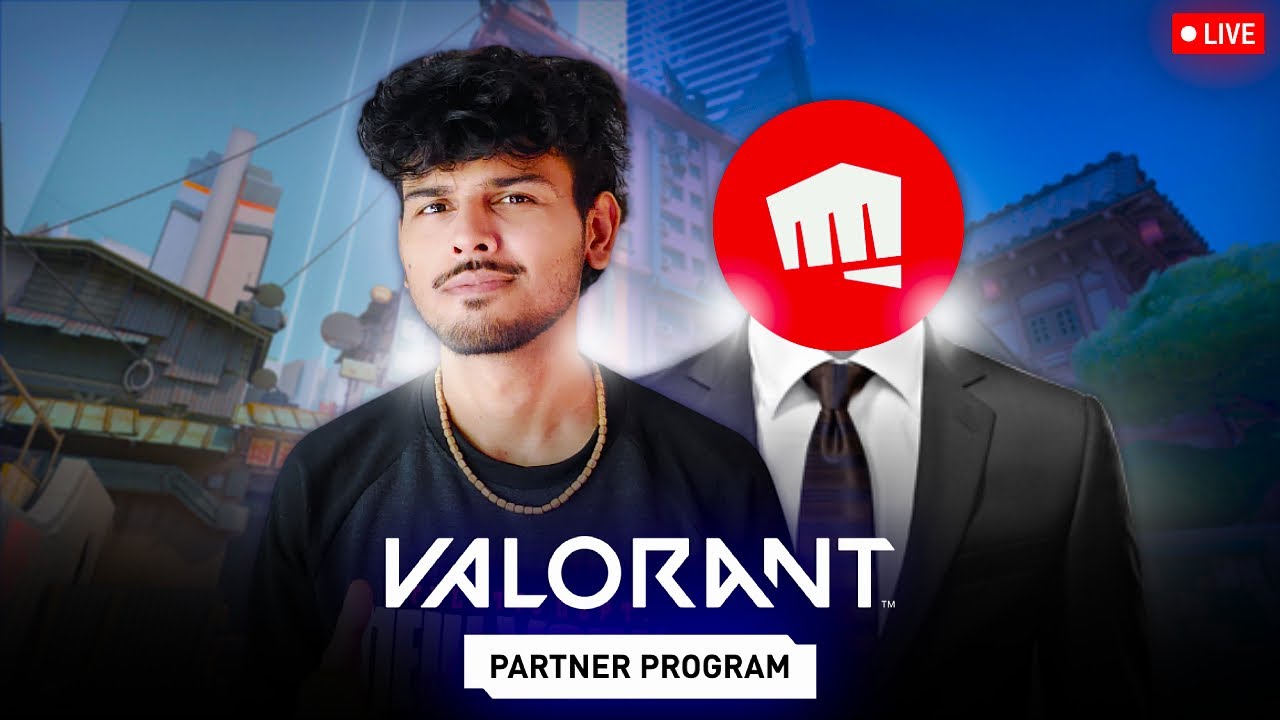 🔴WE ARE OFFICIALLY PARTNER WITH VALORANT | MRCHAMPION VALORANT LIVE | #valorantindia #valolive