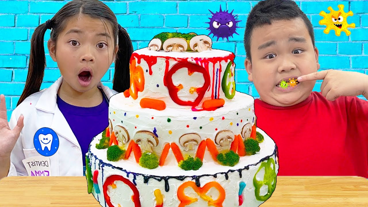 Emma y Lyndon Van Al Dentista Para Un Chequeo Dental | Niños Aprenden Cepillarse Los Dientes