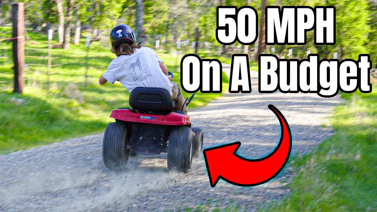 I Built A Crazy Fast Lawn Mower for Dirt Cheap!