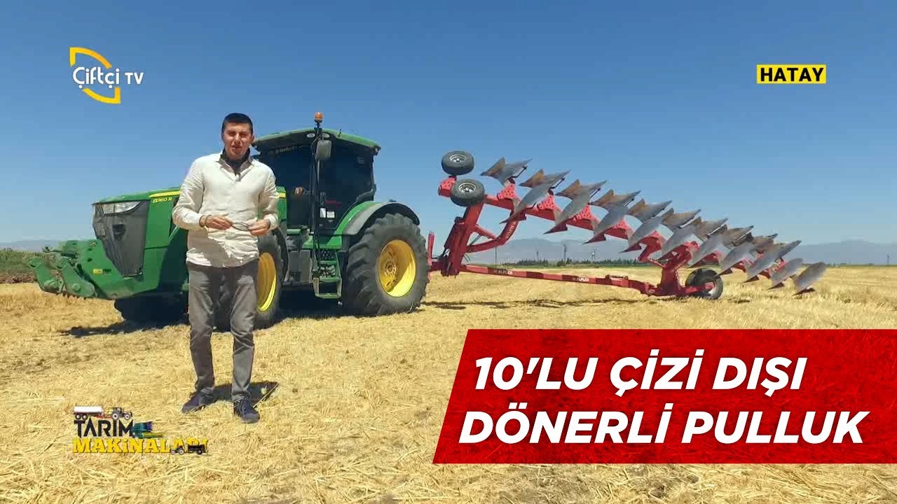 Alpler 10'lu Çizi Dışı Dönerli Pulluk - Tarım Makinaları - Çiftçi TV