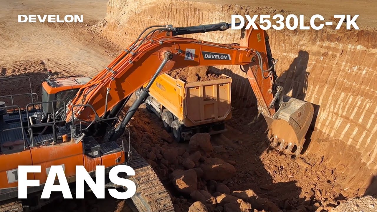 Deep Digging and Heavy Lifting: DEVELON DX530LC-7K at Work