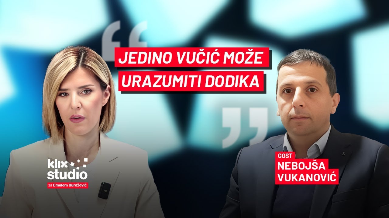 Nebojša Vukanović: Dodik je sinoć u wc-u gledao u jednu tačku, samo ga Vučić može urazumiti