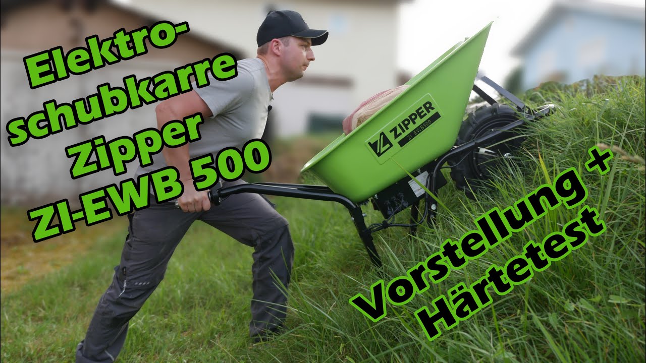 Aufbau und Extremtest der Elektro Schubkarre Zipper EWB 500