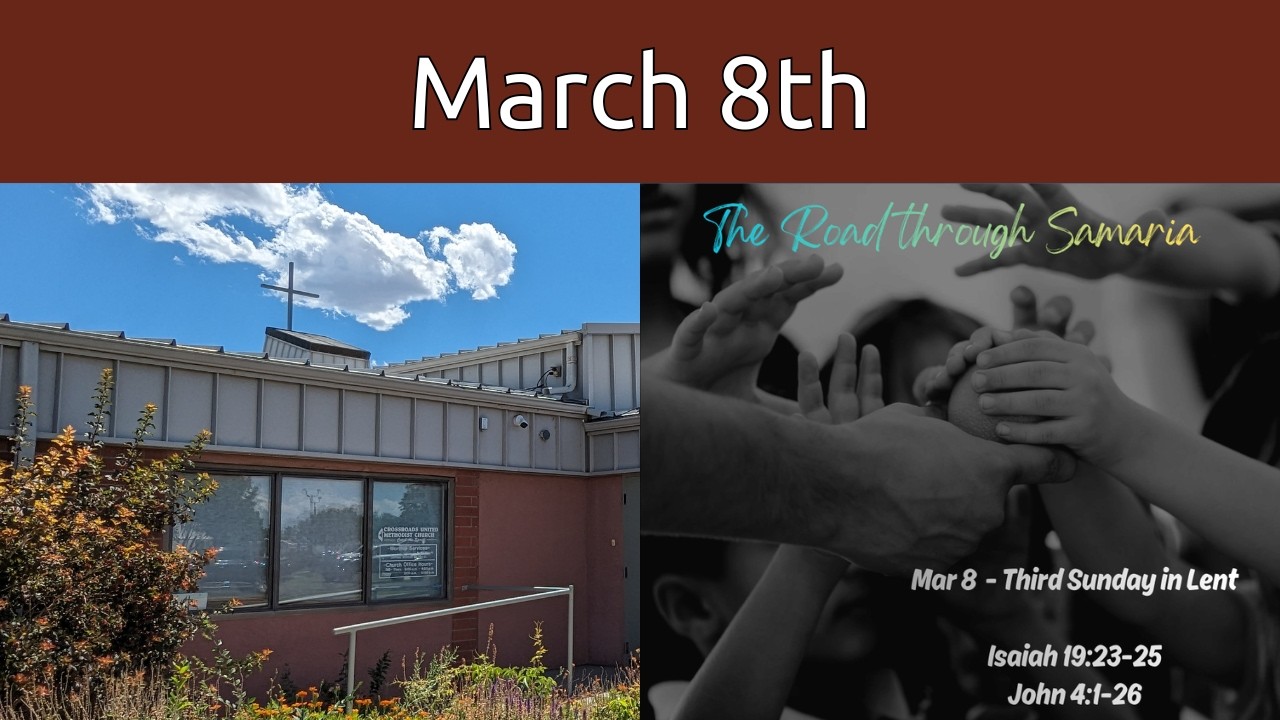 March 8th: The Road through Samaria
