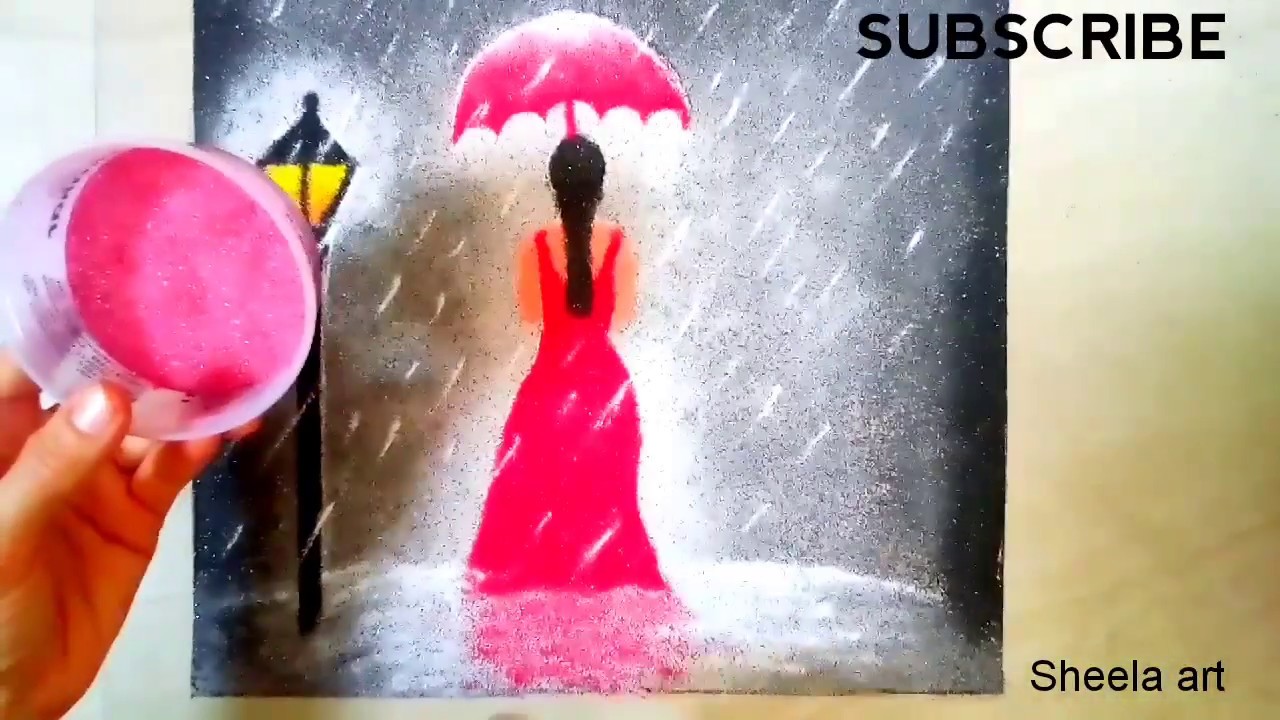 Poster rangoli design | happy monsoon rangoli | nature poster rangoli | पोस्टर रांगोळी | rangoli art