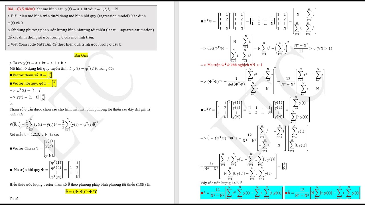 Phương pháp ước lượng bình phương tối thiểu (LSE) trong điều khiển thích nghi.