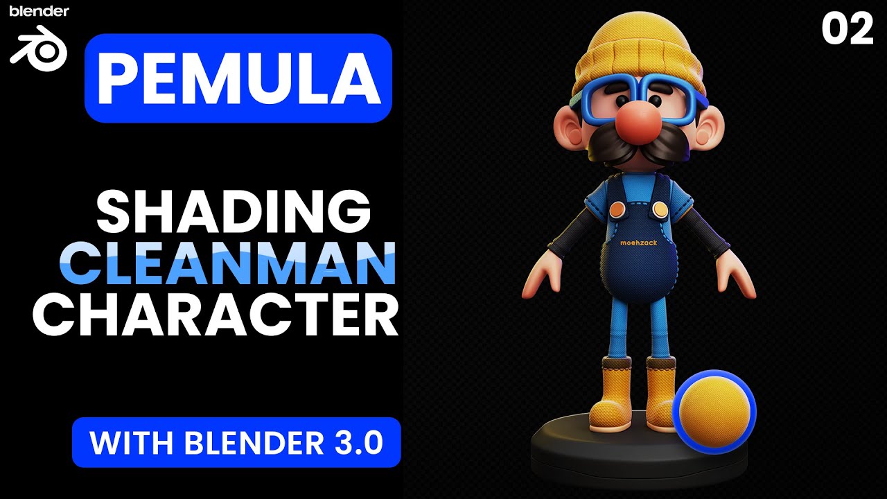 Tutorial Blender Series Cleaning Man : Shading & Vertext Painting (Part 2/3)