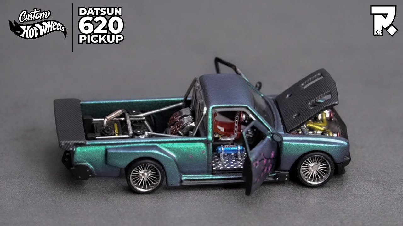 CUSTOM HOT WHEELS DATSUN 620 PICKUP
