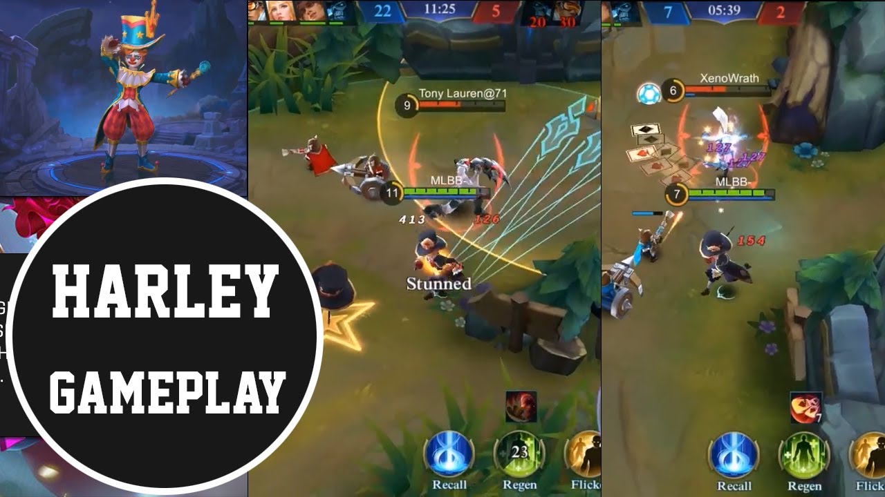 MOBILE LEGENDS HARLEY GAMEPLAY PREVIEW (not actual gameplay)