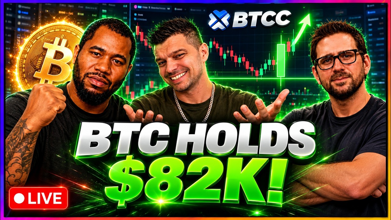 Bitcoin Holds $82K! Friday Live Trading & TA