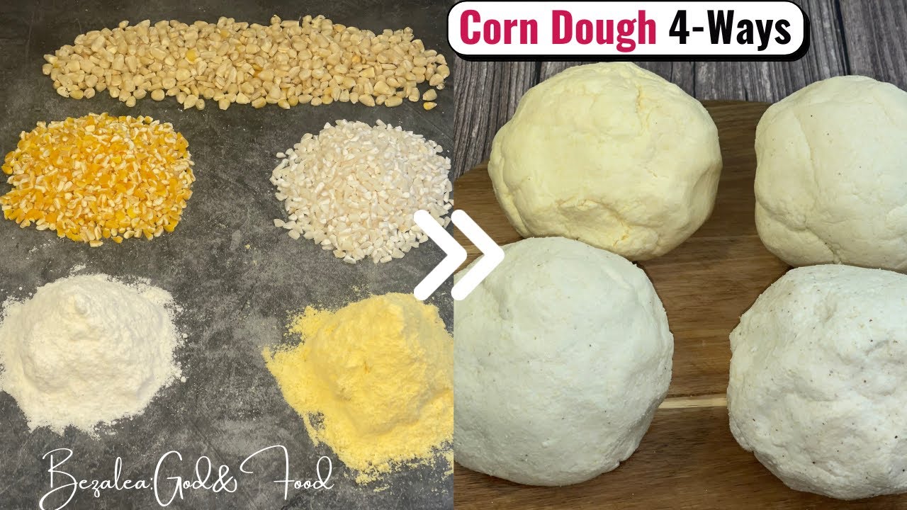 Authentic🇬🇭Corn Dough 4-Ways|How to Make Corn Dough in 4 different Way|Corn Dough/Mmore Recipe