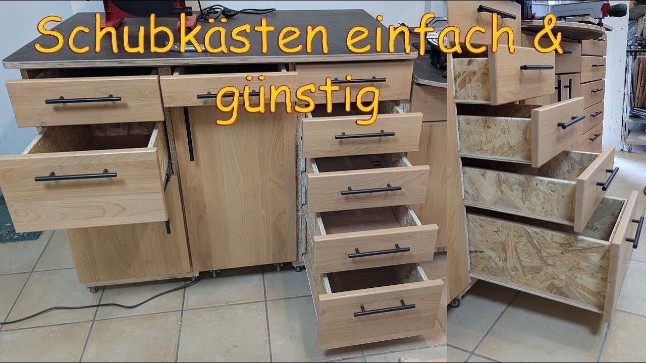 Schubladen selber bauen – schnell, günstig & stabil! | Vollauszug vs. Holzführung