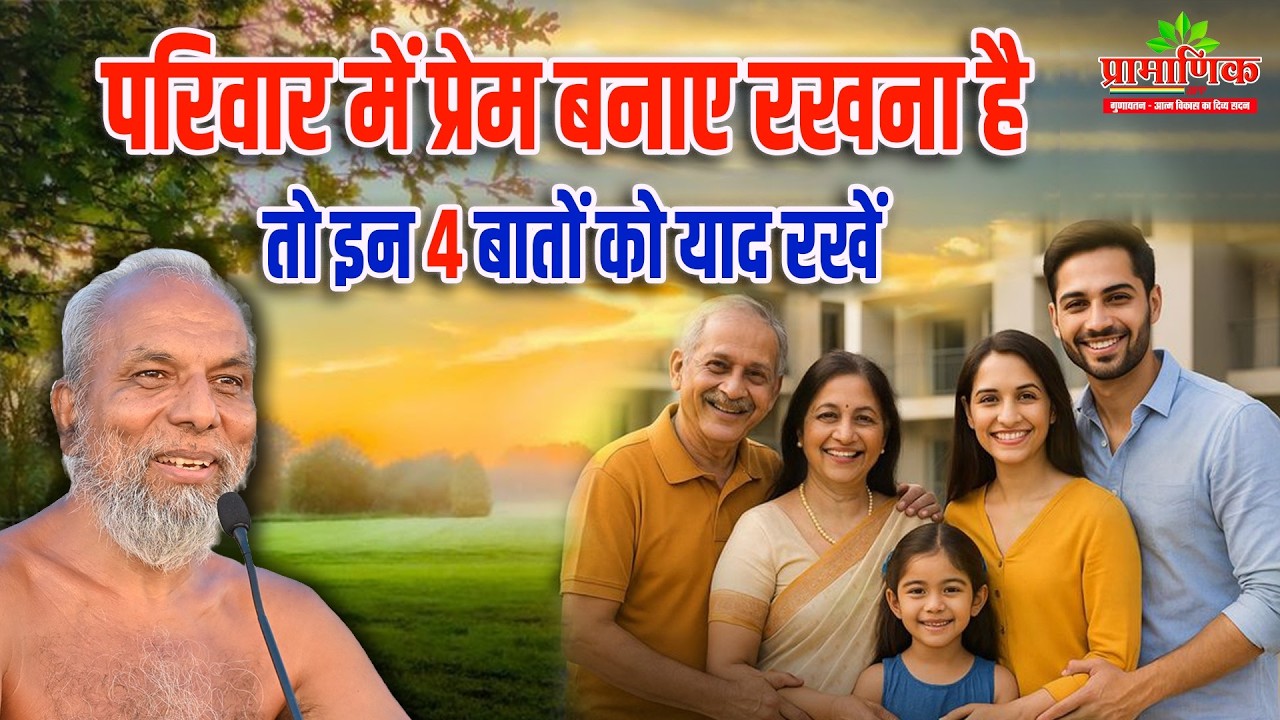 परिवार में प्रेम बनाए रखना है? इन 4 बातों को याद रखें | Shanka Samadhan | Muni Pramansagar Ji