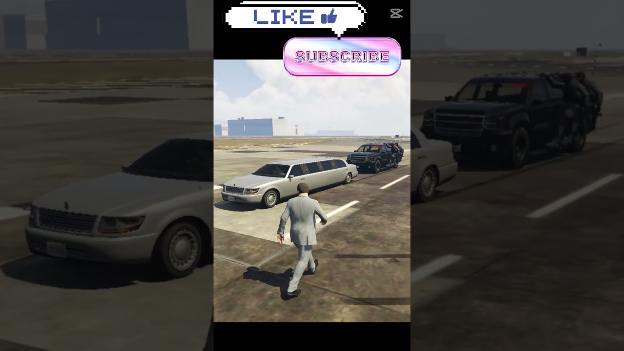 GTA 5 President’s Convoy Lands at LSIA | VIP Escort & Security Convoy