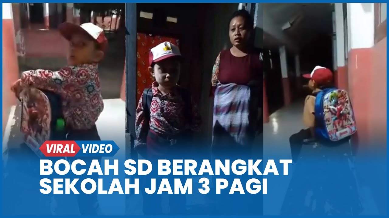 Viral Bocah SD Berangkat Sekolah Jam 3 Pagi, Alasannya Bikin Haru