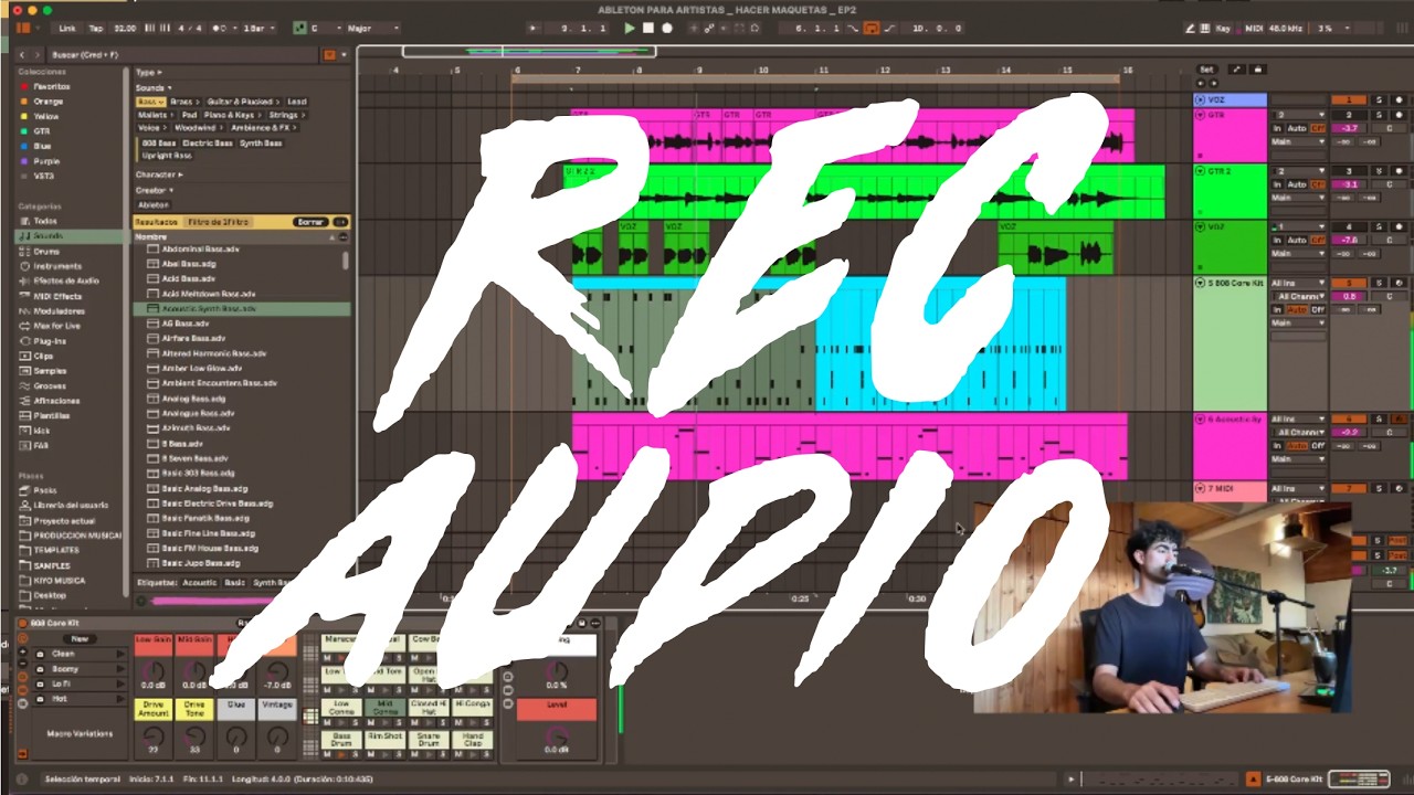 GRABACION DE AUDIO en ABLETON PARA ARTISTAS, MUSICOS Y CREADORES