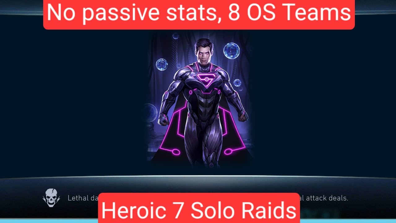8 OS Teams w/o passive stats! | RoK H7 solo raids in Injustice 2 mobile