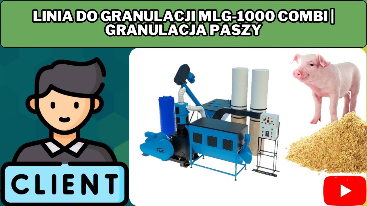 Linia do granulacji MLG-1000 COMBI | Granulacja paszy